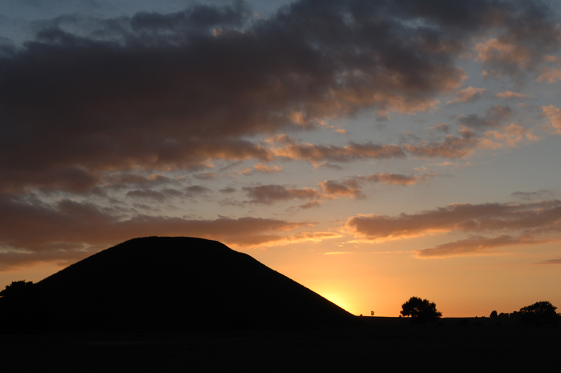Silbury Hill at sunset