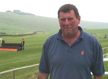 Nigel Bunter checks Barbury's cross country course