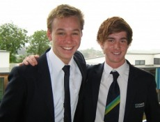 Jack Amos 15 and Lucas Schreiber 14