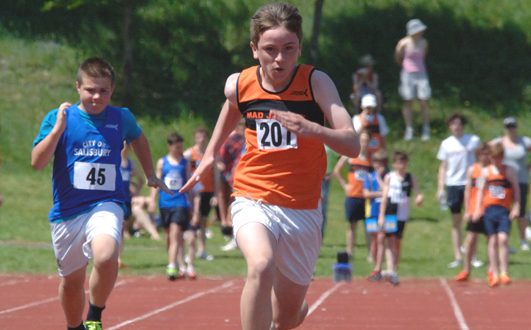 Rory Clark powering his way to success in the 100m