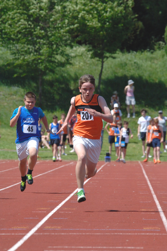 Rory Clark powering his way to success in the 100m