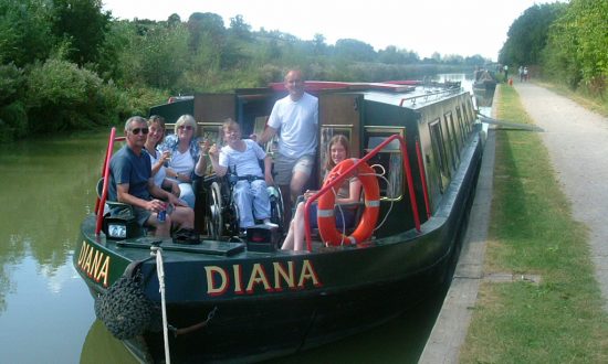 Diana, one of the Bruce Trust's fleet of four canal boats