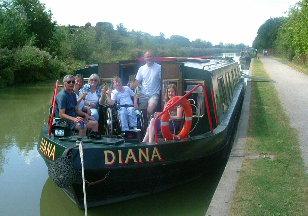 Diana, one of the Bruce Trust's fleet of four canal boats
