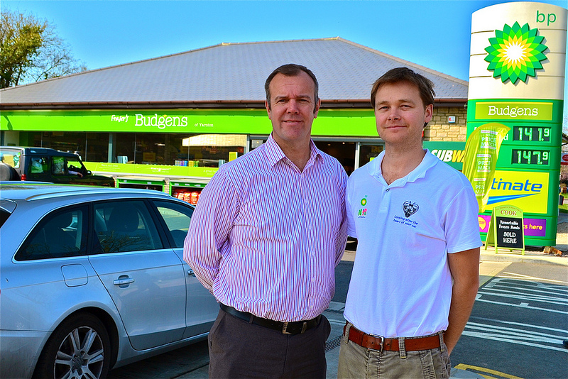 Fraser's group operations manager Mark Wilson with shops development manager Nick Fraser