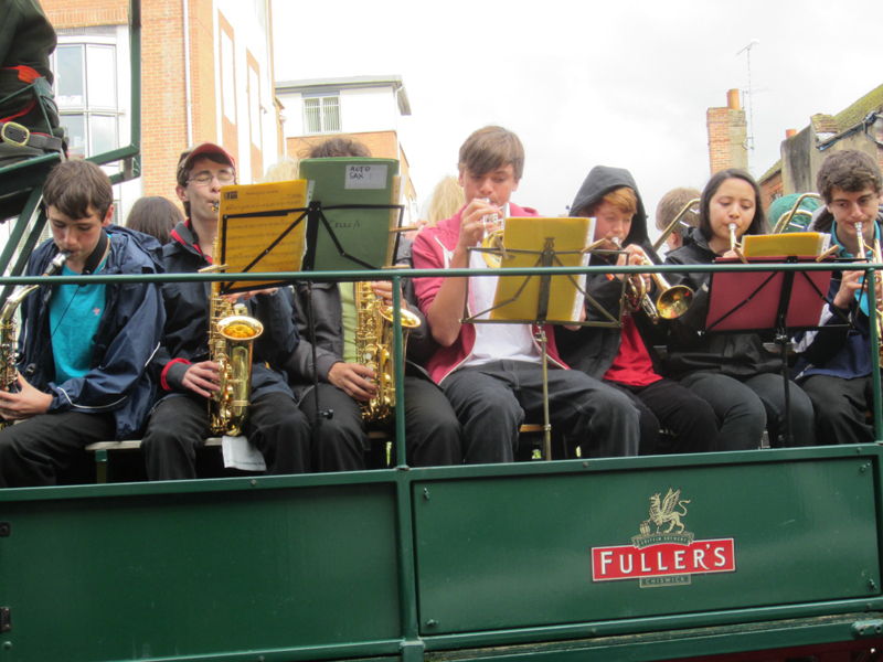 Jazzports and Marlborough Jazz band performing at this year's Jazz Festival