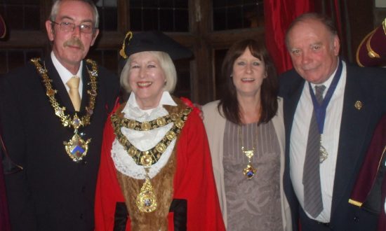 left to right, Keith Lloyd, Edwina Fogg, Elaine Lloyd and Nick Fogg