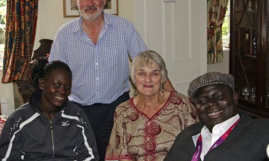 Isatou Nyang, Chris & Caroline Loveday and Sulayman Colley
