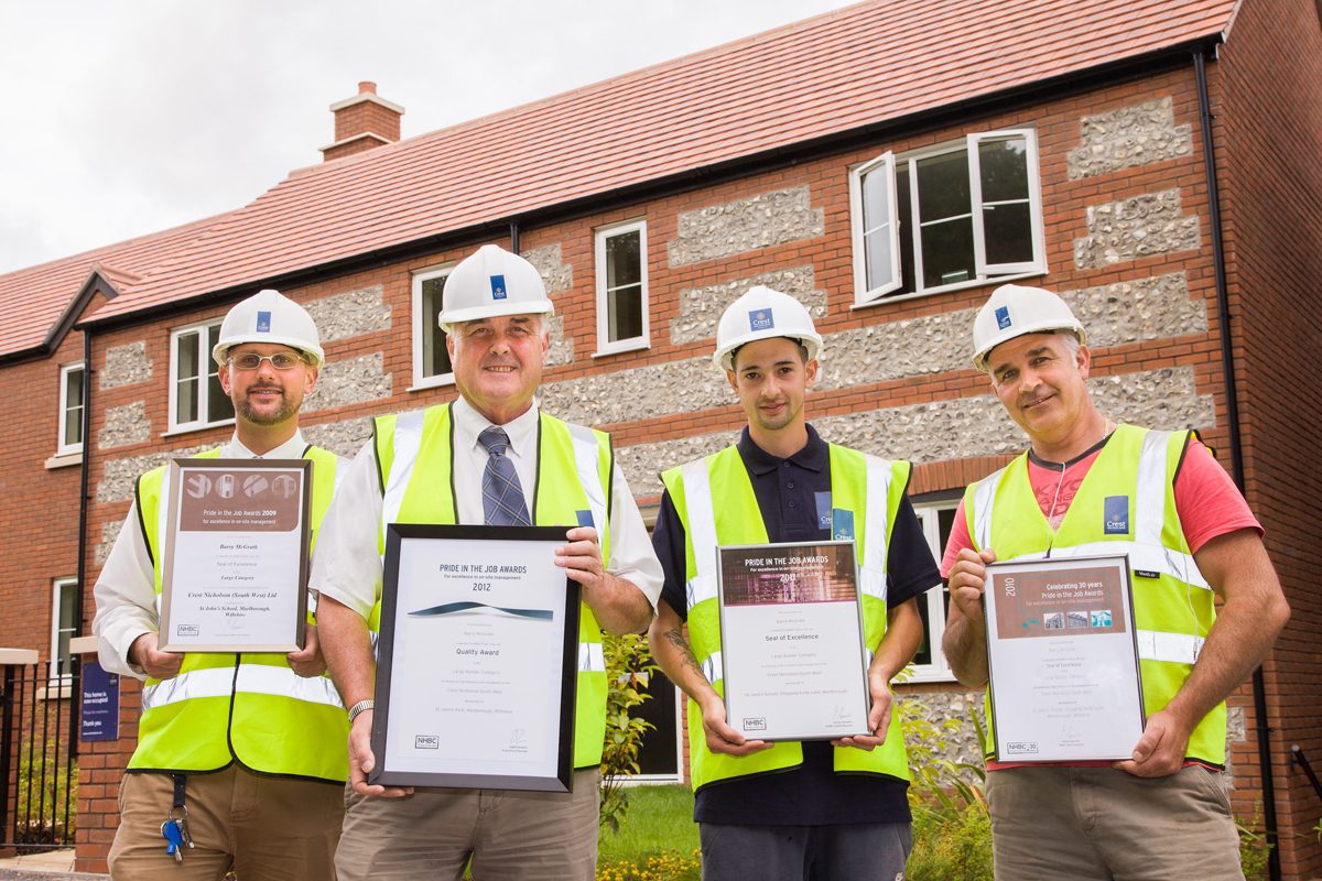 Barry McGrath (second left) and his Team