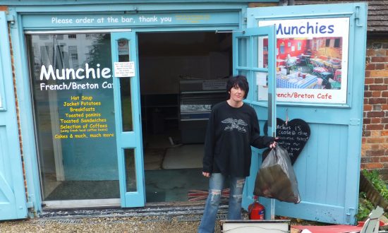 Clare Thomas outside Munchies