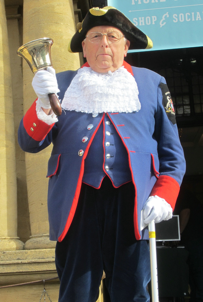 Town crier Alfie Johnson