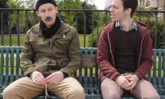 Actors Thomas Jones and Nikolai Ribnikov as Ken and Steve