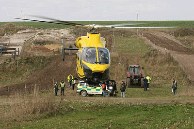 Wiltshire Air Ambulance in action