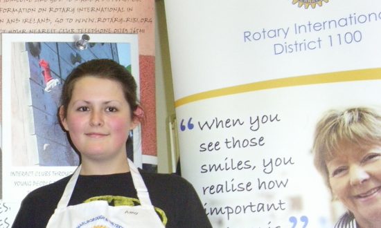 Amy Huggins - winner of the Rotary Young Chef South of England district semi-finals