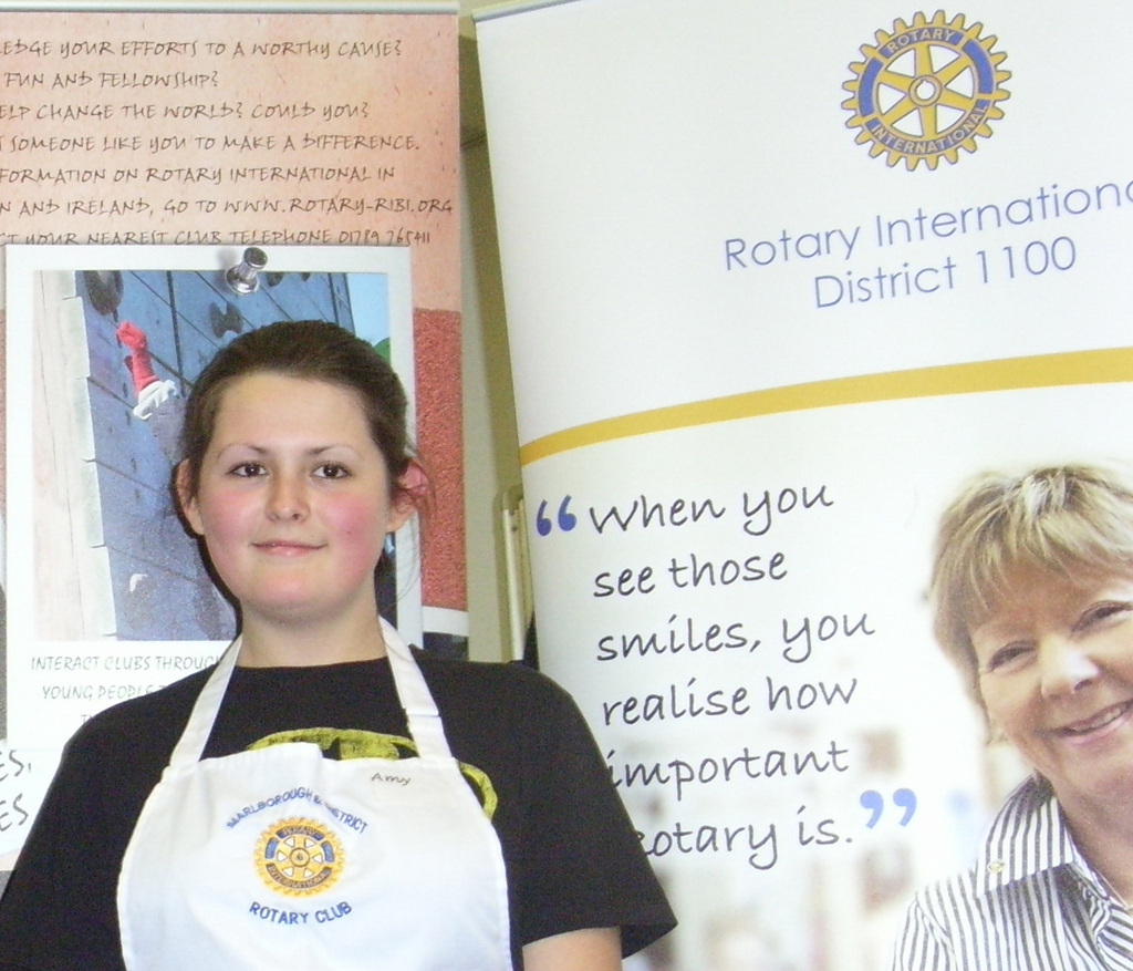 Amy Huggins - winner of the Rotary Young Chef South of England district semi-finals