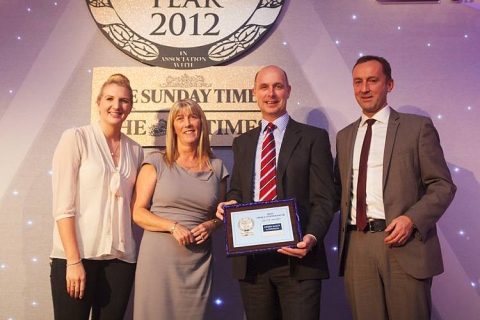 Rebecca Adlington OBE, Ronna Turley, head of conveyancing, at Awdry Bailey & Douglas, Alistair Everett, and Brad Marsh of the Safe Move Scheme