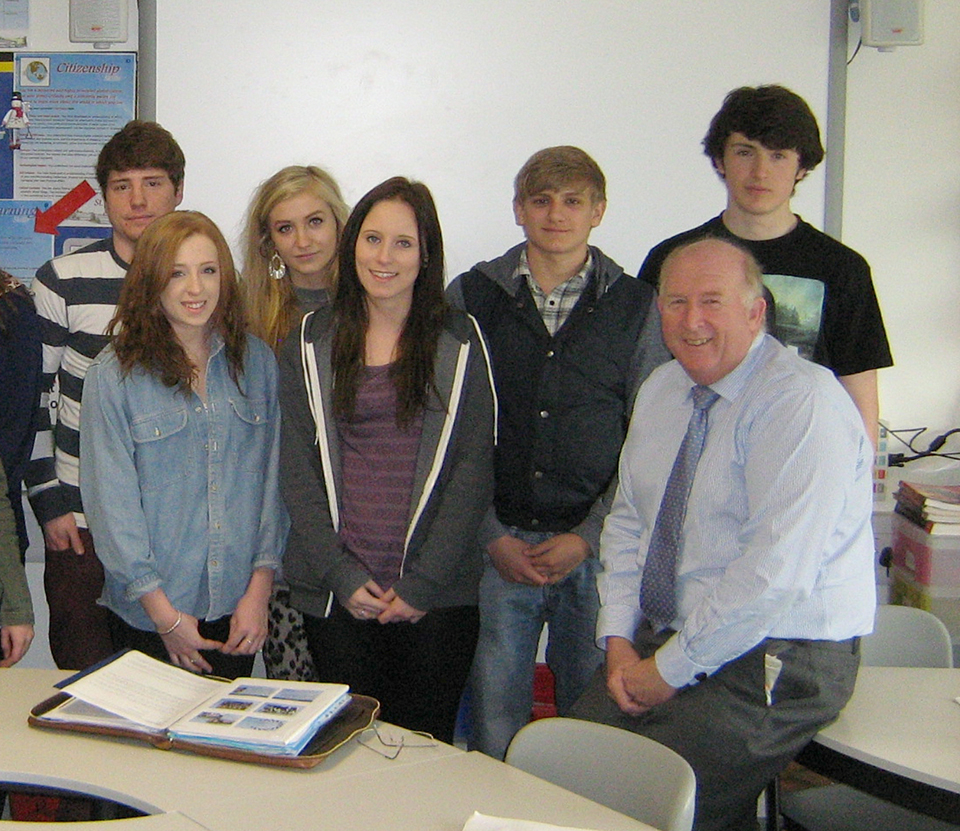 PCC Angus Macpherson with St Johns students