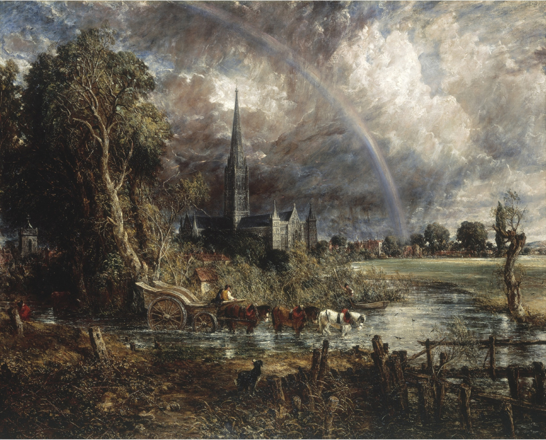 Salisbury Cathedral from the meadows