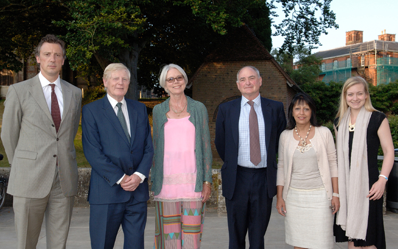 Left to right: Tom Newton Dunn, Lord Davies, Penny Junor, Michael Kallenbach (chairman), Lady Falkner, Nicola Blackwood MP