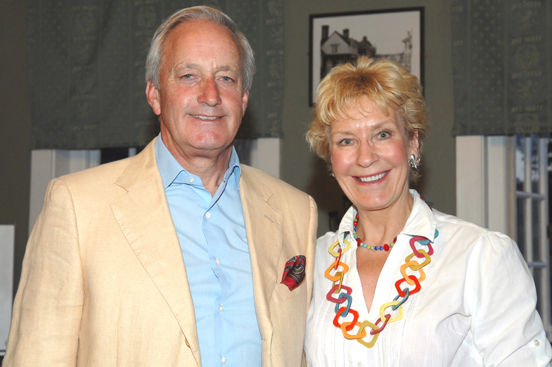 Neil and Christine Hamilton at the Marlborough public meeting