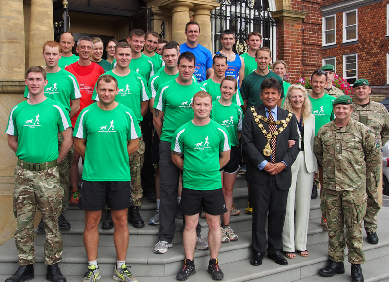 Right at front: the Mayor, Mayoress and Lt Col Brown