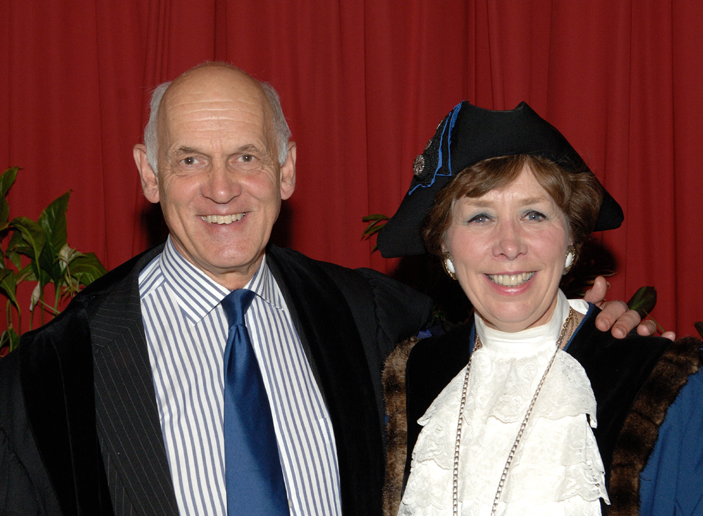 Former Mayor, Councillor Stewart Dobson with his wife, Deputy Mayor Councillor Marian Hannaford-Dobson at last May's Mayor-Making ceremony