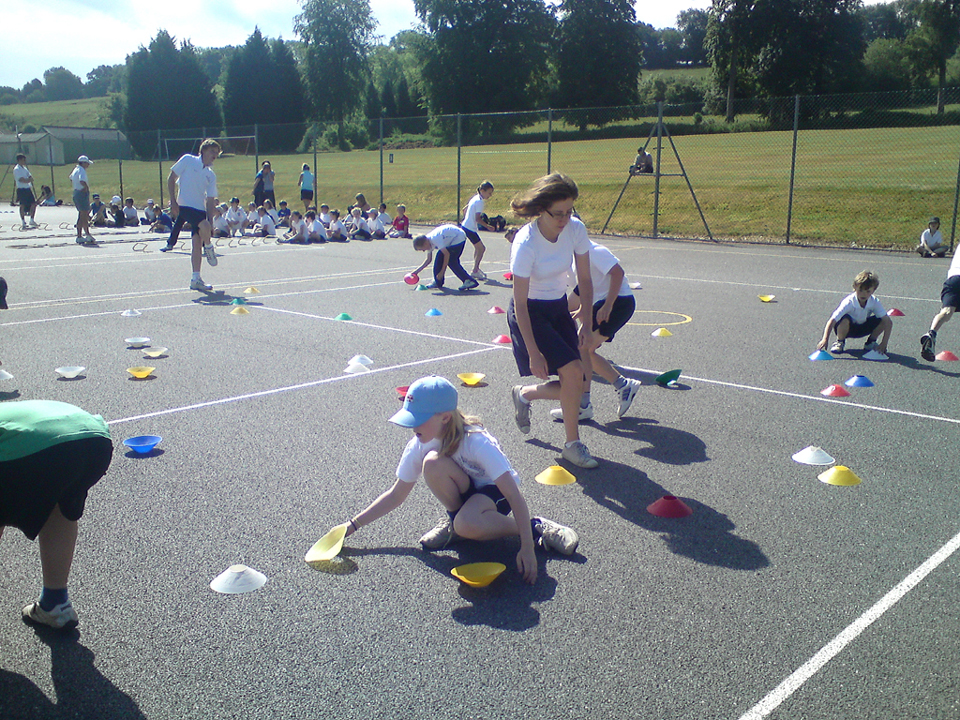 Coaching session at Marlborough College courts