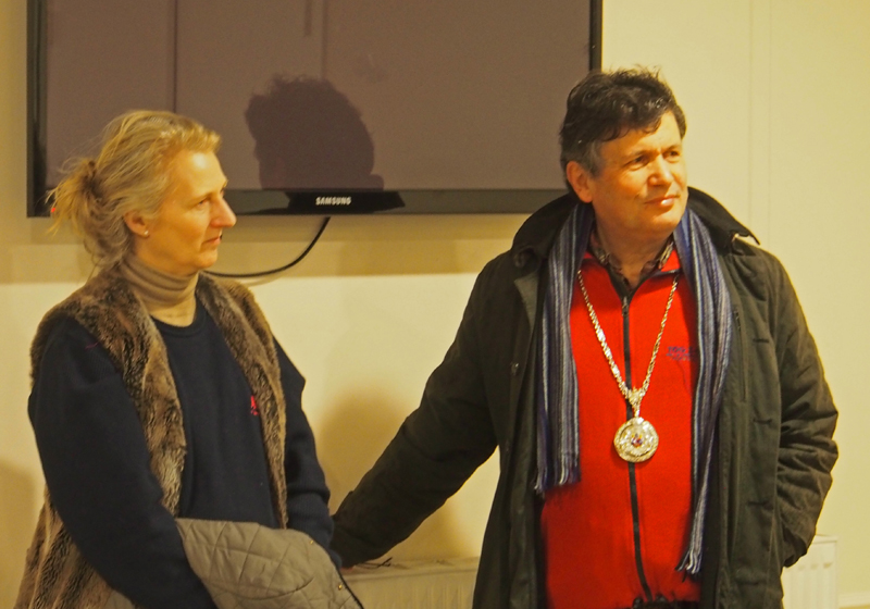 The Mayoress & Mayor at the Icicle briefing