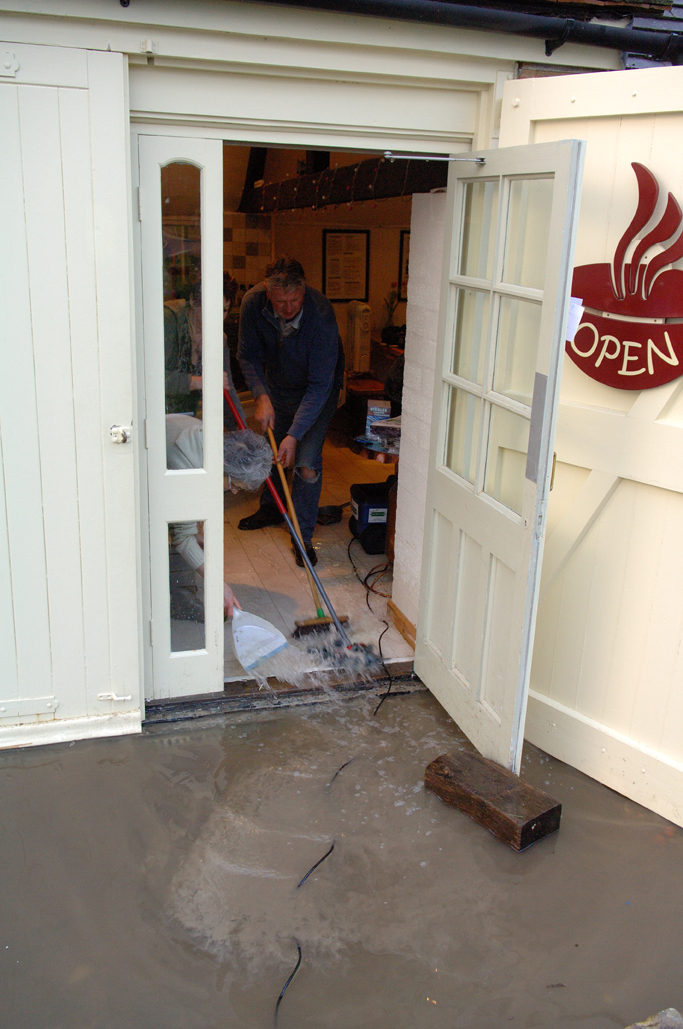 All hands to the pump - or in this case broom, mop and dustpan