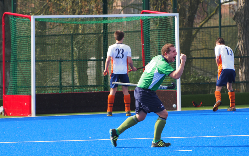 Captain Rich Holman celebrates another goal