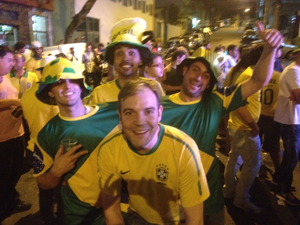 Home fans are happy to welcome Justin as an honary Brazilian
