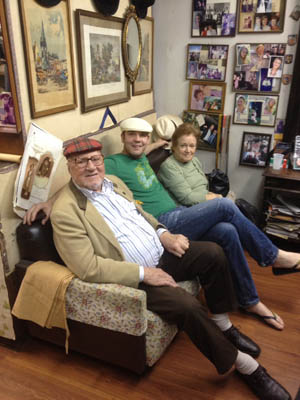 Justin with Maurice Snr and Gisela