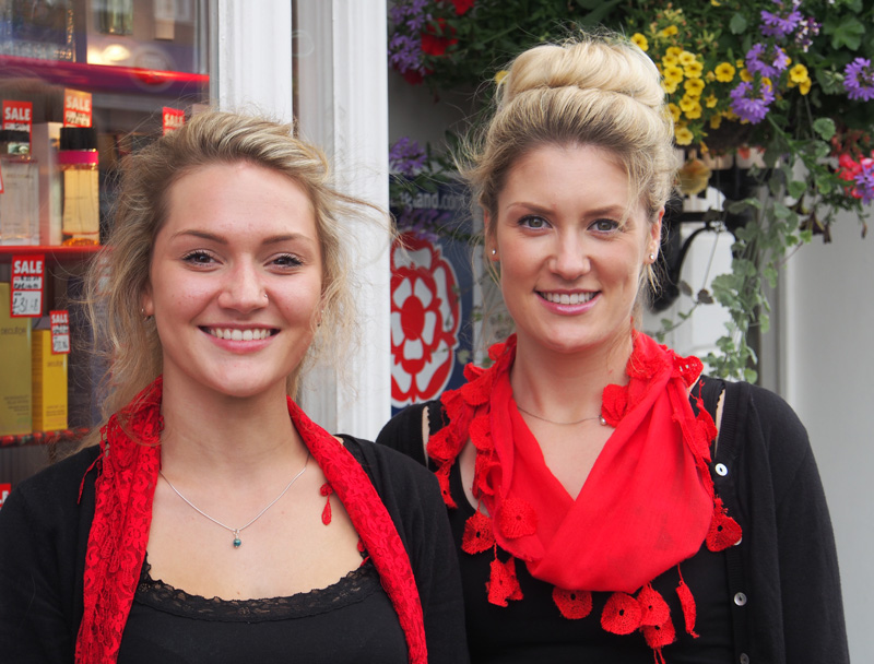 Megan Bowyer (right) and Hannah Pakenham