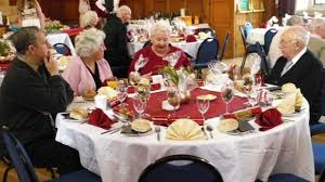 Last year's Town Hall Christmas lunch, which catered for 64 OAPs
