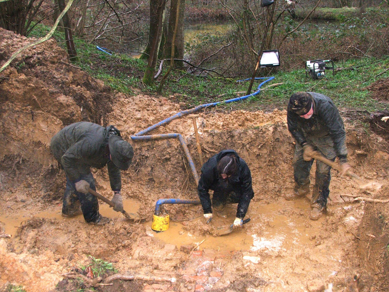 Excavations underway 