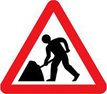 ROAD WORKS SIGN 350