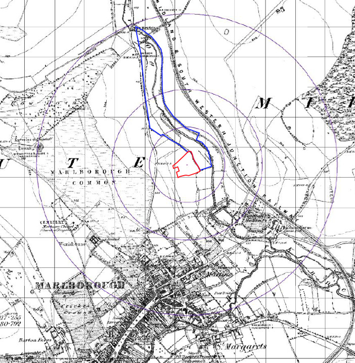 In 1889 the site was well outside Marlborough's limits