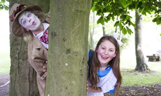 Mad Hatter Charlotte Kinnaird and Josie Goddard's Alice