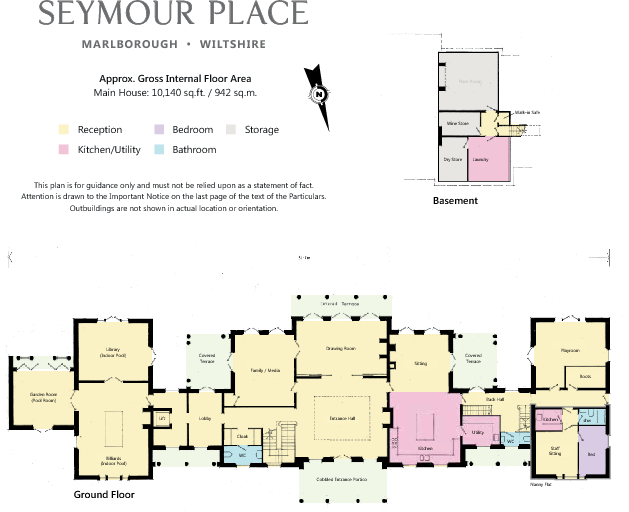 A floorplan of Seymour Place