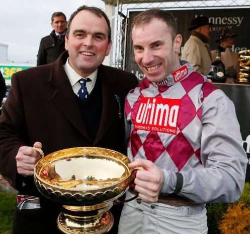 Alan King, Wayne Hutchinson and the Hennessy Gold Cup