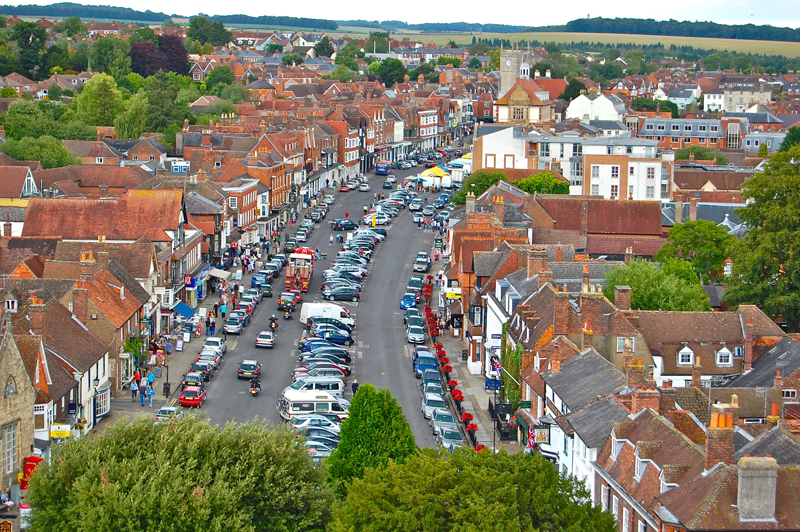 The A4 through Marlborough
