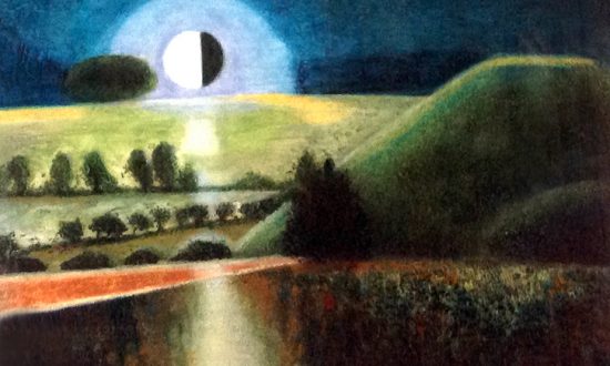 Silbury at Night - David Inshaw
