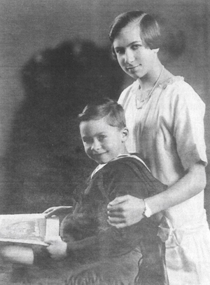 1926: Grace aged 14 with her brother Bob aged 7