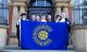 Marlborough town councillors with the Commonwealth Flag