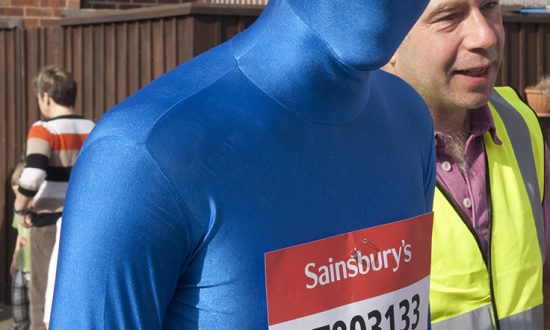 Will we see the Blue Man again in Sport Relief Mile?