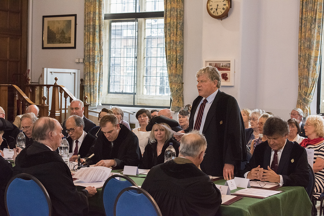 Councillor Alexander Kirk Wilson proposing the new mayor's election