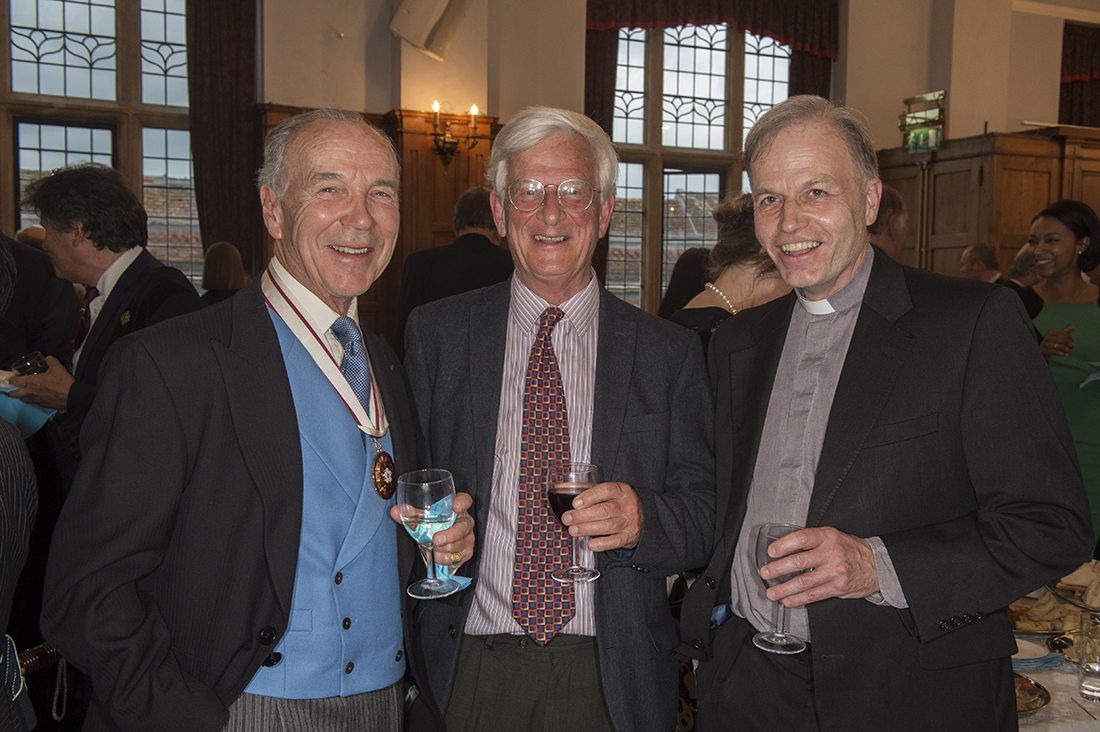 Deputy Lord Lieutenant Robert Hiscox (l) with Dr Nick Maurice, recently retired Director of the Marlborough Brandt Group and Rev Canon Andrew Studdert-Kennedy (r)