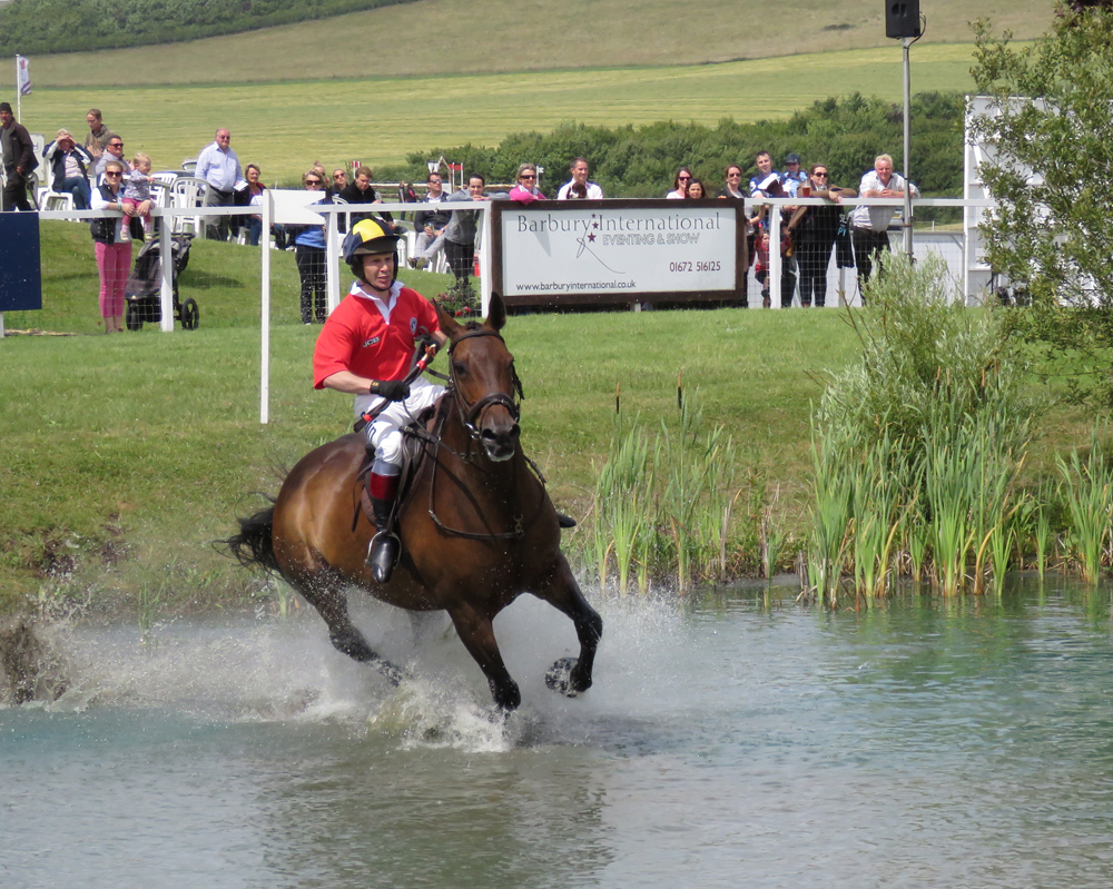 Trying to catch up: Richard Johnson risks a ducking