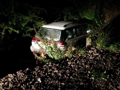A Subaru seized by Wiltshire Police as part of a campaign against lamping