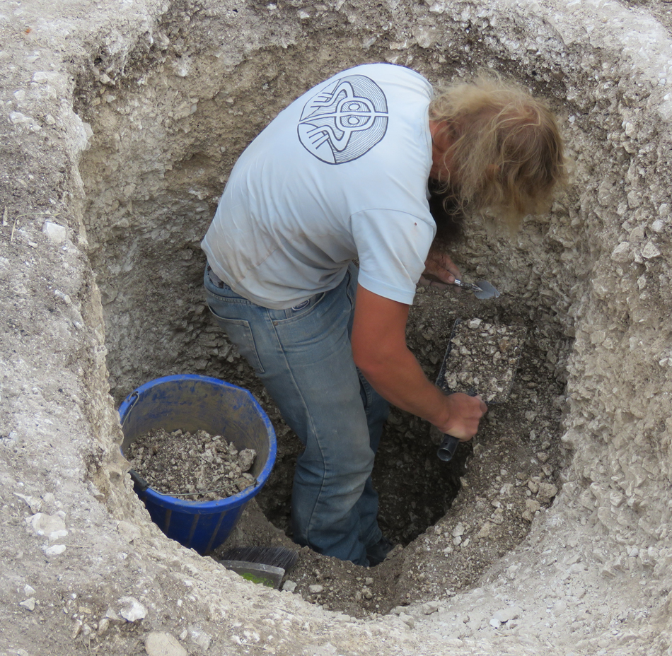 Clearing in-fill from the western pit