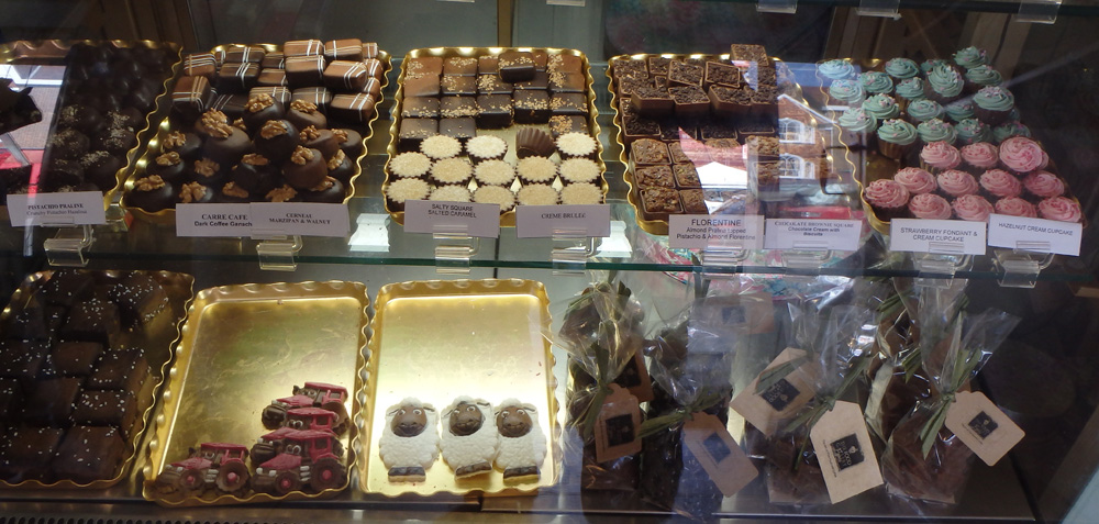 Those Belgian chocolates - they sell like...like Belgian chocs